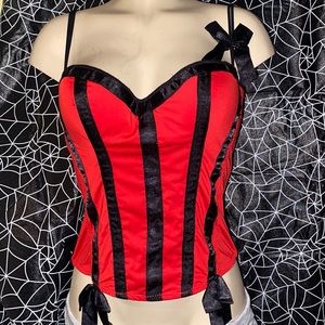 Morbid Threads Red Corset
